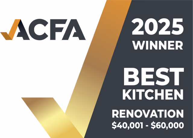 ACFA 2025 Winner - Best Kitchen Renovation $40,001 - $60,000