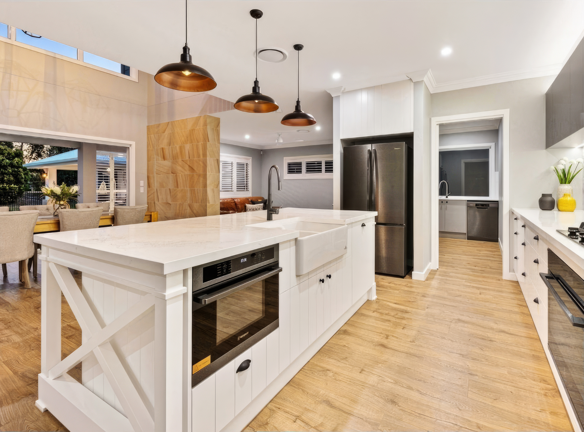 luxury kitchen renovation by Gold Coast kitchen designer Wood Marble & White