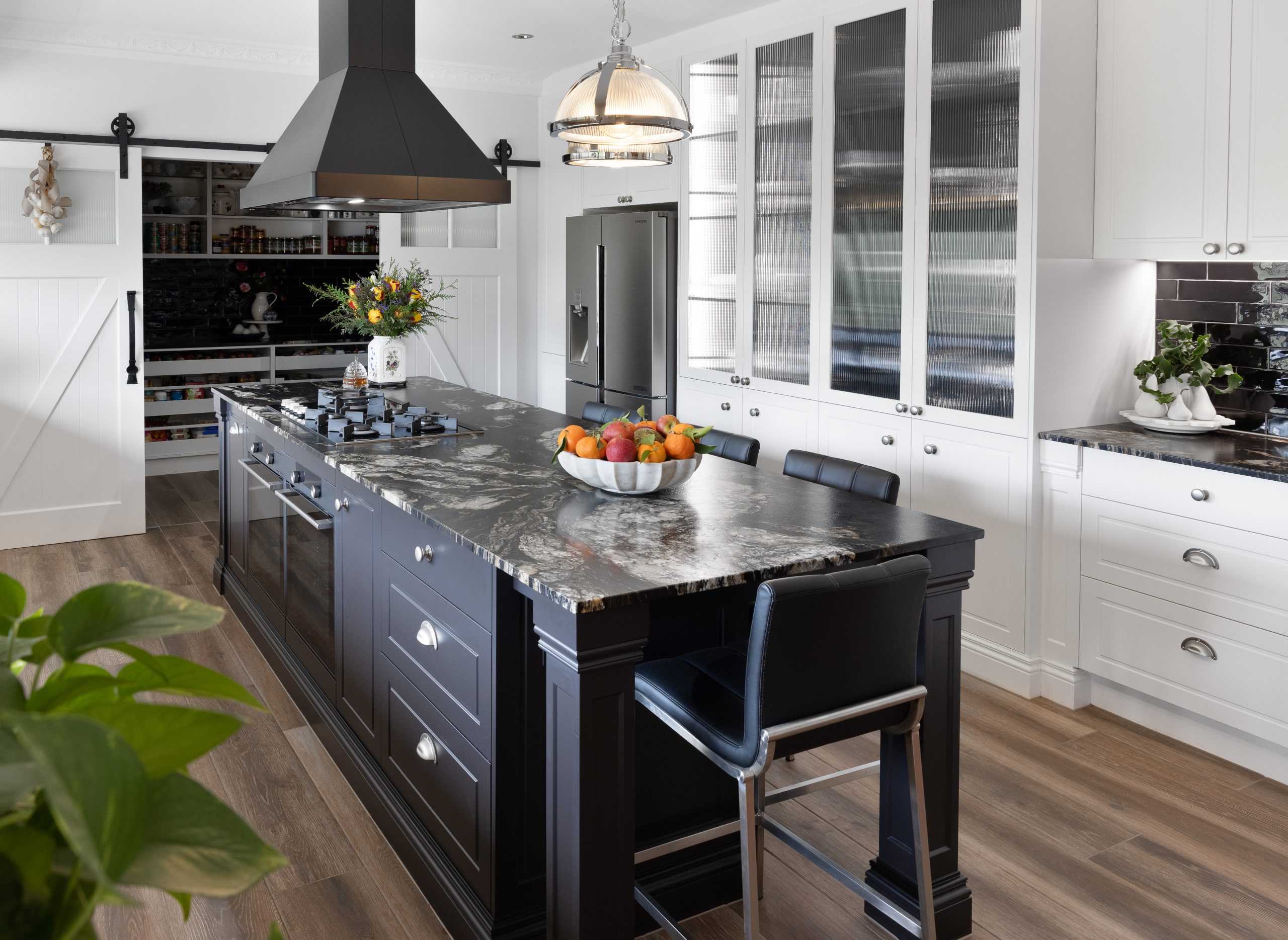 Luxury kitchen cabinets playing a decisive, foundation role in the culinary space.